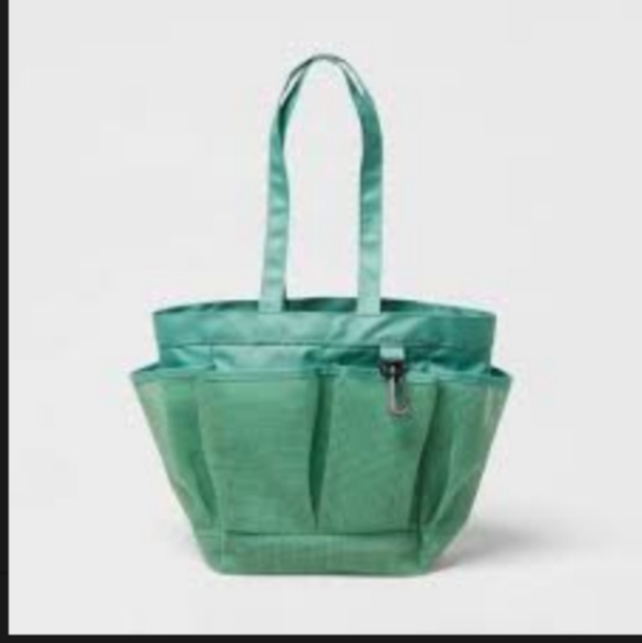 NWT!! Green "Room Essentials" Mesh Shower Caddy - Picture 1 of 1